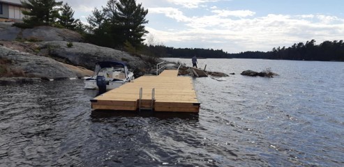 12ft x 30ft Floating Pontoon Dock in Moon River.jpg